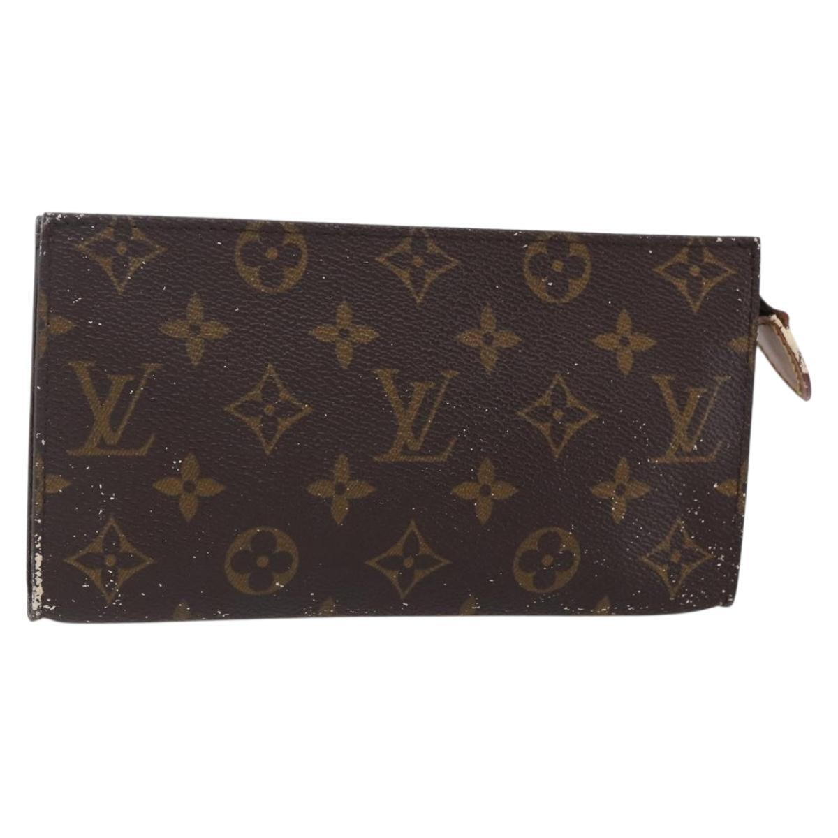 Louis Vuitton Monogram Bucket Gm Accessory Pouch Vintage Lv Auth 150249